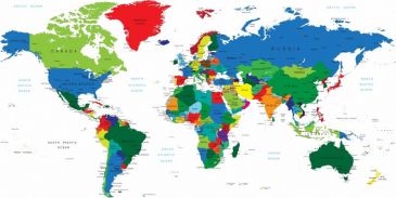 Фреска Карта мира
