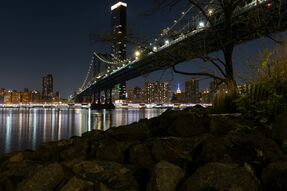 Фреска Берег и мост в Нью Йорке