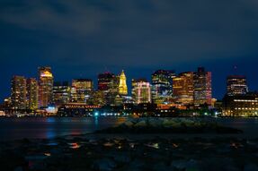 Фотообои Панорама ночного мегаполиса