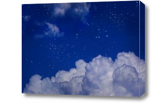 Картина Синее небо с облаками в детскую