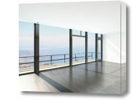 Картина Панорамное окно с балконом